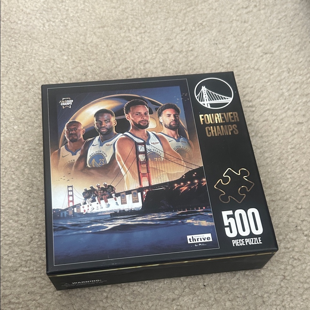 Forever 21 Black and Blue Golden State Warriors 500-Piece Puzzle